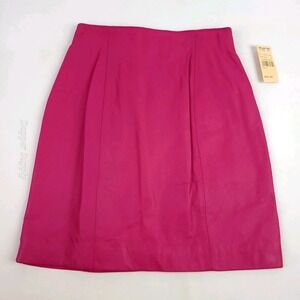 Wilson's The Leather Experts Size 6 Pink Leather Skirt New